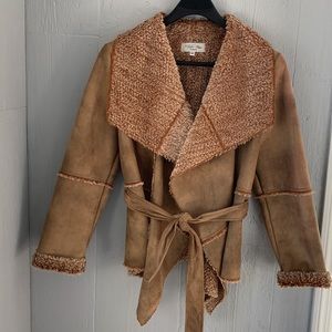 Taska Polizzi Faux Suede Jacket-XL